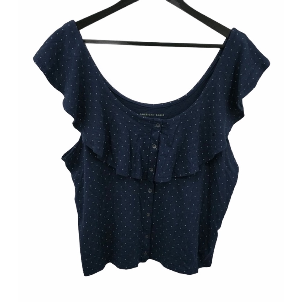 NWOT AMERICAN EAGLE Polka Dot Sleeveless Top XL